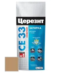 Затирка цементная Ceresit CE33 № 46 карамель 2кг 2092318