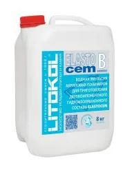 Гидроизоляционная смесь Litokol ELASTOCEM A+B двухкомпонентная канистра (A) 8кг 474660002