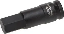 Торцовая головка KRAFTOOL "INDUSTRIE QUALITAT" ударная (1/2"), HEX, Cr-Mo, фосфатированная, H19