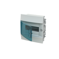 Бокс встраиваемый ABB MISTRAL41 IP41 8 модулей прозрачная зелен дверца 1SLM004101A1202