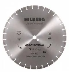 Диск алмазный Hilberg 450х25.4мм Hard Materials Laser сегментный HM110