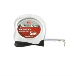 Рулетка MATRIX MAGNETIC 5м х 19мм магнитный зацеп 31011