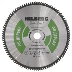 Диск пильный Hilberg INDUSTRIAL дерево 305х30х3мм 100T HW307
