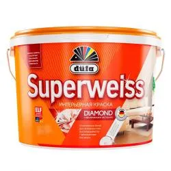 Краска Dufa Superweiss RD4 для стен и потолков водно-дисперсионная глубокоматовая белая 5л