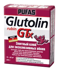 Клей обойный элитный PUFAS Glutolin Rubin Gtx для эксклюзивных 200г 062331074