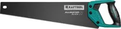 Ножовка для точного реза "Alligator BLACK", 450 мм, 11 TPI 3D зуб, KRAFTOOL