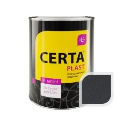 Эмаль по металлу CERTA-PLAST темный графит 0,8 кг