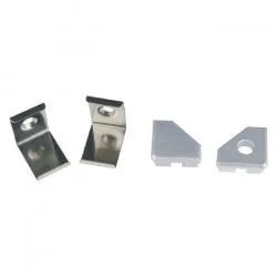 Набор аксессуаров для алюминиевого профиля серебро угловой Uniel