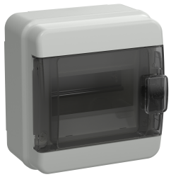 Бокс навесной IEK TEKFOR КМПн-6 IP65 6 модулей черная прозрачная дверца TF5-KP72-N-06-65-K03-K02