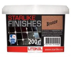 Добавка Litokol Starlike FINISHES для затирок Starlike MONOMIX BRONZE 200г 478210002