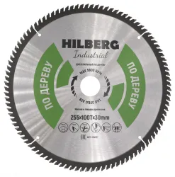 Диск пильный Hilberg INDUSTRIAL дерево 255х30х2,8мм 100T HW257