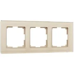 Рамка на 3 поста Werkel шампань  WL01-Frame-03