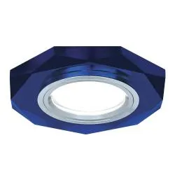 Светильник Gauss Backlight BL055 Восемь гран. Синий/Хром, Gu5.3, LED 4100K 1/40