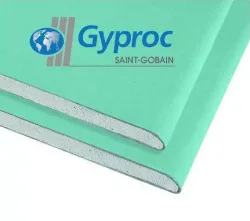 Гипсокартон Gyproc Аква Оптима ГКЛВ 2500х1200х12,5мм влагостойкий (палет 50шт)