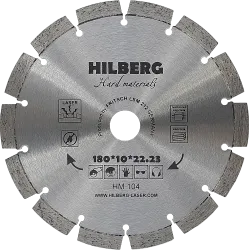 Диск алмазный HILBERG HARD MATERIALS LASER 180мм HM104