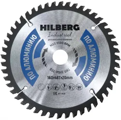 Диск пильный Hilberg INDUSTRIAL алюминий 160х20х2,2мм 48T HA160