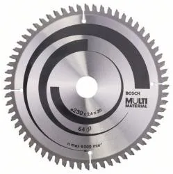 Диск пильный BOSCH MULTI MATERIAL 230 х 30мм Т64 2608640513