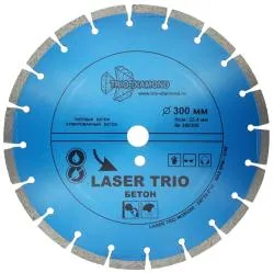 Диск алмазный Trio-Diamond 300х25.4мм Laser Trio Бетон сегментный 380300
