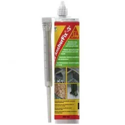 Клей сверхпрочный Sika AnchorFix-3+ двухкомпонентный эпоксидный серый 250мл 498299