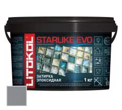 Затирка эпоксидная Litokol Starlike EVO S.115 Серый шелк 1кг 485150002