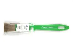 DR Кисть флейцевая с зеленой ручкой, смещанная щетина, 25x10 мм