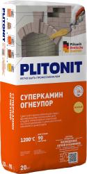Кладочный раствор PLITONIT СуперКамин ОгнеУпор термостойкий жёлтый 20кг Н001862