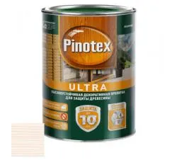 Пропитка PINOTEX декоративная полуглянцевая Ultra AWB белая 1л