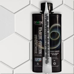 Затирка эпоксидная DEMEX двухкомпонентная в картридже матовая гейнсборо 480гр 00307 DME-307