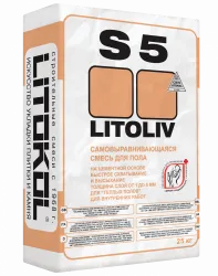 Самонивелирующаяся смесь (ровнитель) Litokol LITOLIV S5 быстротвердеющая 25кг 154220002
