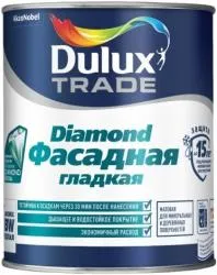 Краска Dulux Trade Diamond Фасадная для минеральных и деревянных поверхностей, матовая база BW 1л