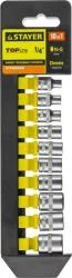Набор торцовых головок STAYER RSS 10S 10 предметов 27758-H10