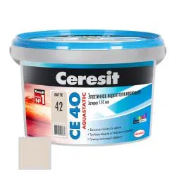 Затирка цементная Ceresit CE40 № 42 латте 2кг 2161899