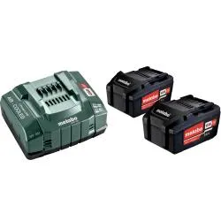 Набор: 2 аккумулятора + 1 зарядное устройство METABO Basic Set 5.2