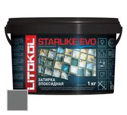 Затирка эпоксидная Litokol Starlike EVO S.125 Серый цемент 1кг 485170002