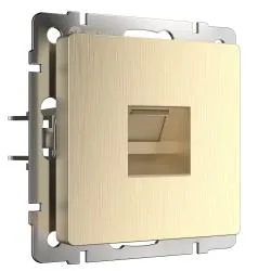 Розетка Ethernet RJ-45 шампань рифленый WERKEL WL10-RJ-45