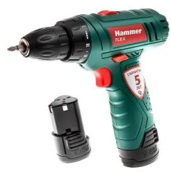 Аккумуляторная дрель-шуруповерт HAMMER 18В 2АКБ Flex ACD12/2LE