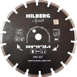 Диск алмазный HILBERG ASPHALT LASER 300мм HM307