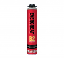 Пена монтажная профессиональная EVERGREAT B2 FIRESTOP огнестойкая полиуретановая 750 мл 4579