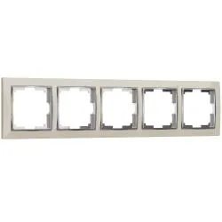 Рамка на 5 постов слоновая кость WERKEL WL03-Frame-05-ivory