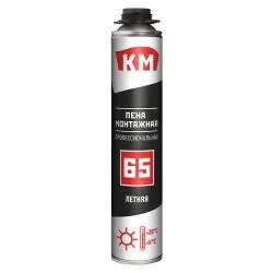 Пена монтажная КМ65 профессиональная летняя 870мл