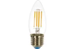 Лампа светодиодная Uniel. Форма свеча Серия Sky LED-C35-9W/3000K/E27/CL PLS02WH UL-00005162