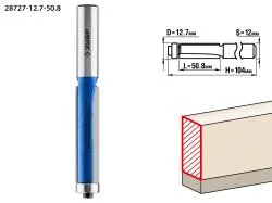 ЗУБР 12.7x50.8мм, хвостовик 12мм, фреза кромочная с нижним подшипником