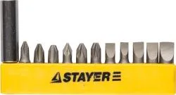 Набор бит с адаптером STAYER 12шт 2609-H12_z01