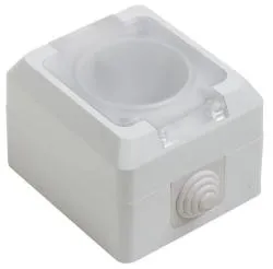 Розетка штепсельная PROCONNECT 10А IP44 открытой установки с крышкой c заземлением 78-0516
