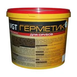 Герметик VGT калбасный акриловый для срубов, сосна (0,9кг) 