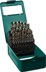 Набор сверл по металлу HSS-Co(8%), сталь М42(S2-10-1-8) KRAFTOOL COBALT 25шт(1-13мм),