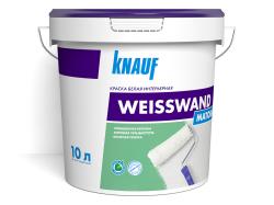 Краска KNAUF Weisswand(Вайсванд) интерьерная для стен и потолков матовая белая 15кг 707455