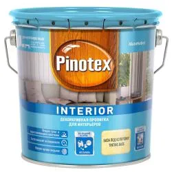 Пропитка декоративная для защиты древесины на водной основе Pinotex Interior бесцветная 2,7 л.