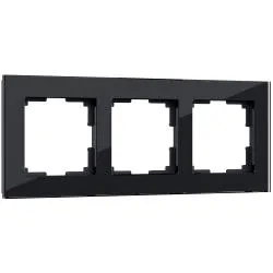 Рамка на 3 поста черный WERKEL WL01-Frame-03