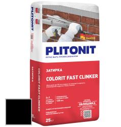 Затирка PLITONIT Colorit Fast Clinker черный 25кг Н008817